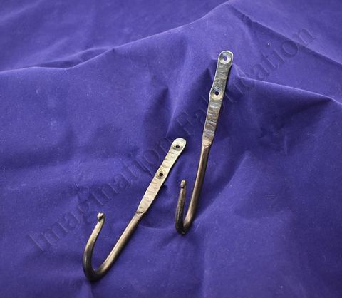 Large Hooks with Curled Ends (Pair)