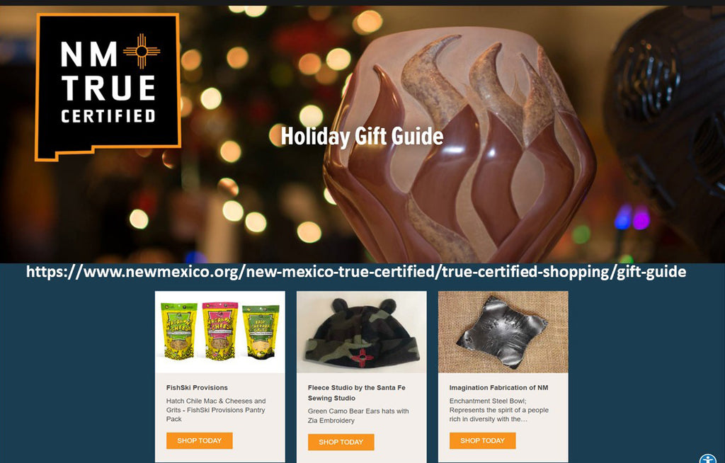 Imagination Fabrication of New Mexico is listed in New Mexico True Holiday Gift Guide