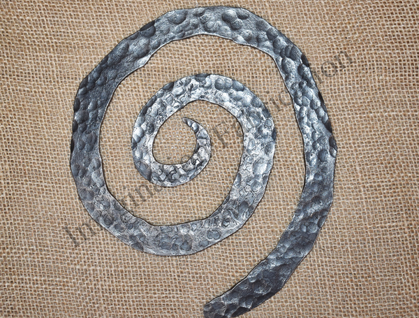 Infinity Wall Sculpture,  Flat, Hammered