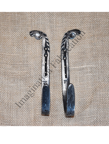 Horseshoe Horsehead Hooks, X-Large (Pair)