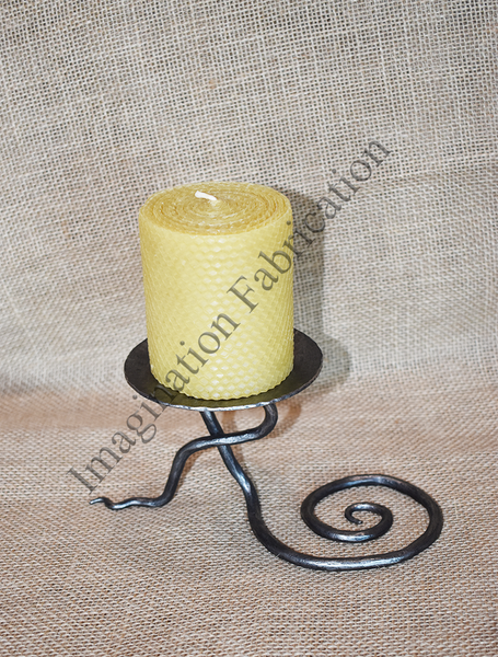 Infinity Candle Holder with Bee's Wax Candle