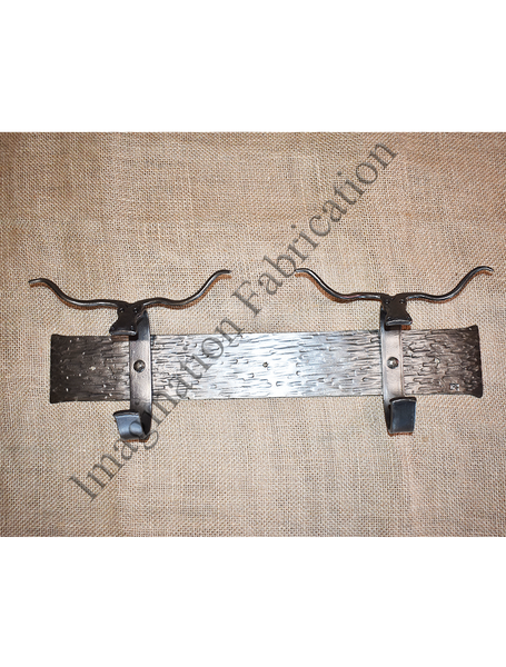 Long Horn Coat Bar - Two Head
