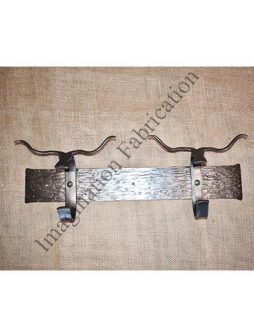 Long Horn Coat Bar - Two Head