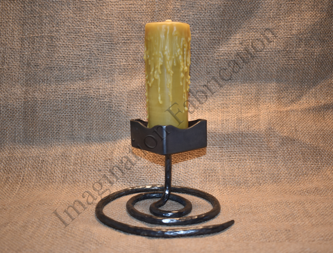 Infinity Candle Holder with Bee's Wax Candle